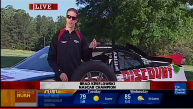 NASCAR Champ Brad Keselowski Satellite Media Tour