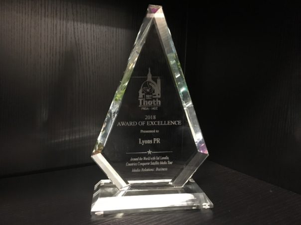 Lyons PR is PRSA-NCC Award of Excellence Recipient